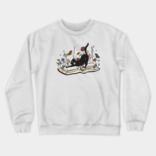 Cat Book Crewneck Sweatshirt